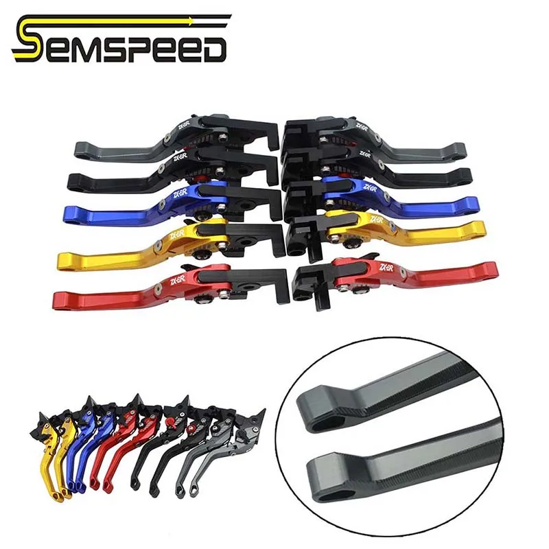 SEMSPEED CNC ZX6R лого складные сцепные рычаги рукоятка для рук Kawasaki Ninja 636 ZX6RR ZX 6RR 2007 2008 2009