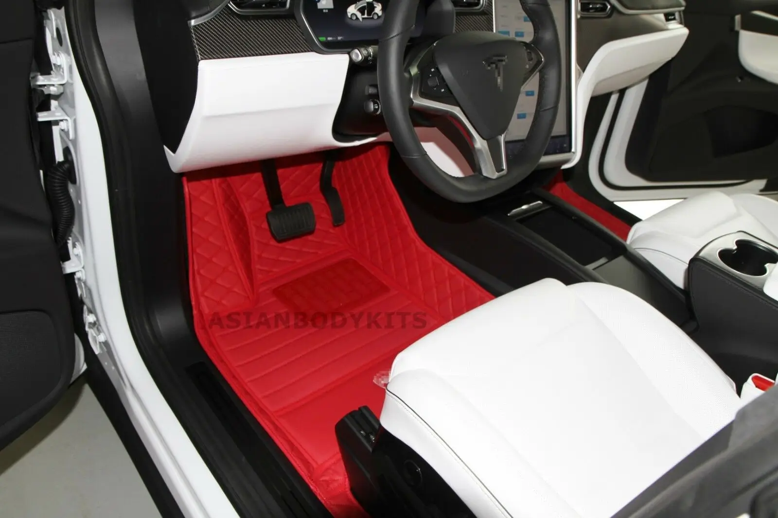 Для TESLA модель X коврики из эко кожи для салона(5, 6, 7 мест) модификация автомобиля аксессуары для автомобиля