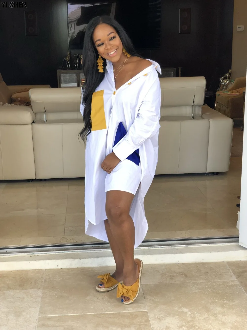 2020 New African Dresses For Women Dashiki Print Patchwork African Clothes Fashion Robe Africaine Basin Riche Africa Clothing 09