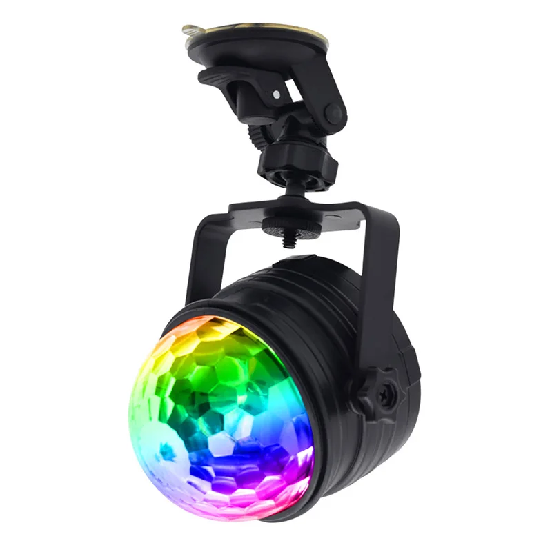 

5W Stage Lights 4 Colour RGB Sound Activated Disco Ball Strobe DJ for Party Car Kids Dance Birthday Christmas Bar Club Karaoke W
