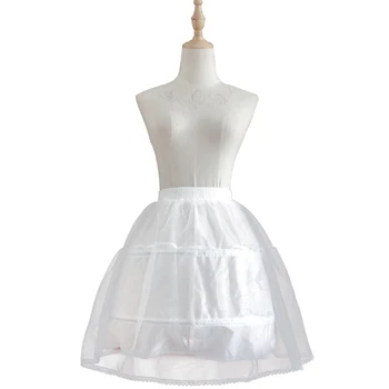

50s Retro 2 Hoops Lace Trim Petticoats Fluffy Lady Mesh Wedding Skirt Women Gala Rockabilly Tutu Underskirt