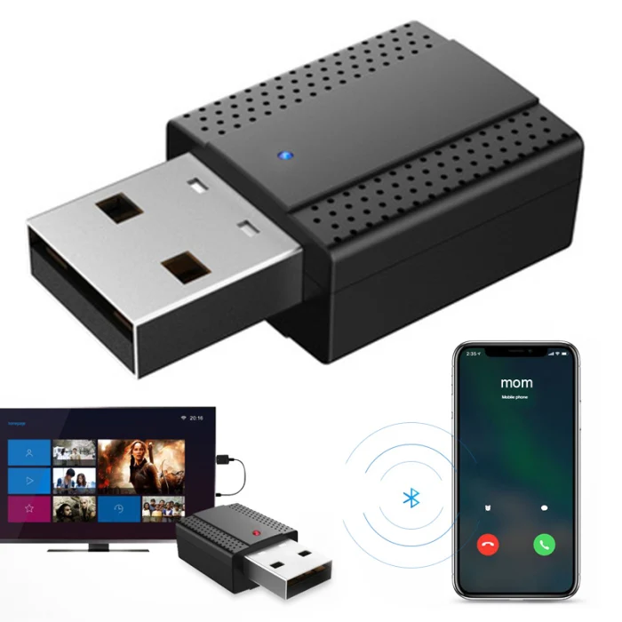 2 в 1 USB Bluetooth 5,0 адаптер мини беспроводной аудио передатчик приемник для компьютера NC99