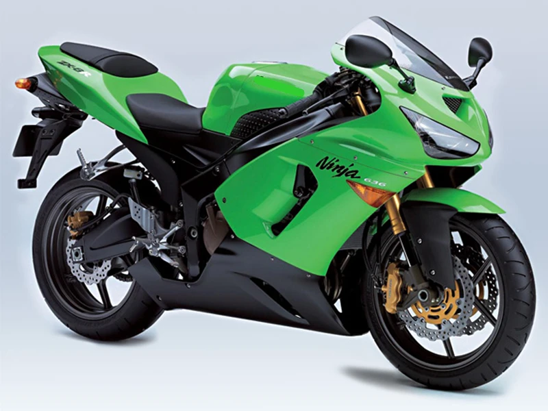 Мотоцикл обтекатель комплект для KAWASAKI Ninja ZX6R 2005 2006 литье под давлением полный комплект кузовных деталей Обтекатели с лобовым стеклом