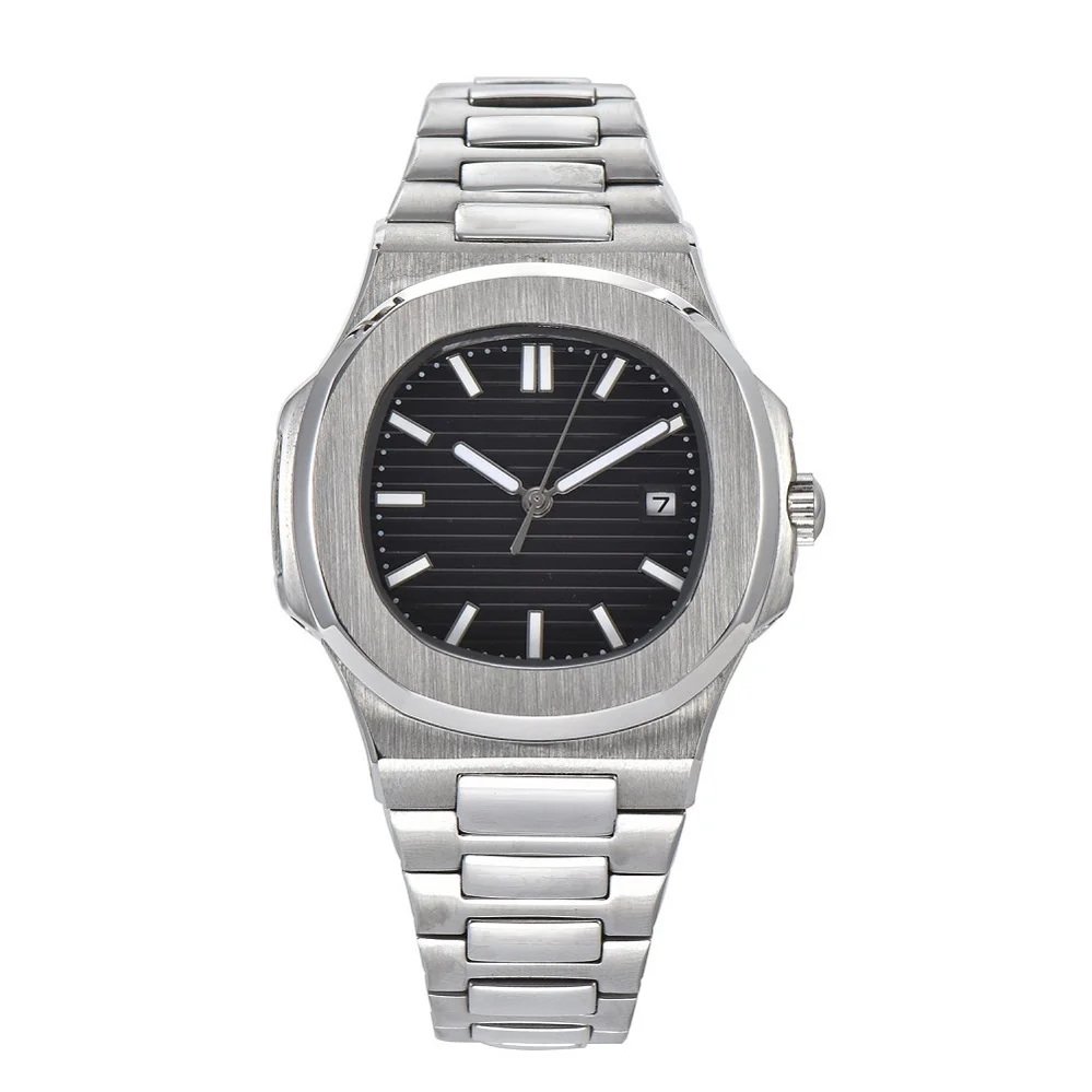 

41mm Nautilus stainless steel case Automatic mechanical watches Waterproof Auto Date luminous steel Men Watch AAA