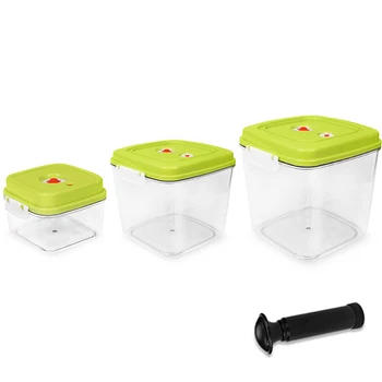 

Food Storage Container Set With Vacuum Sealed Airtight Lid - Quick Marinator Leak Proof Storage Containers Great for Baby Food S