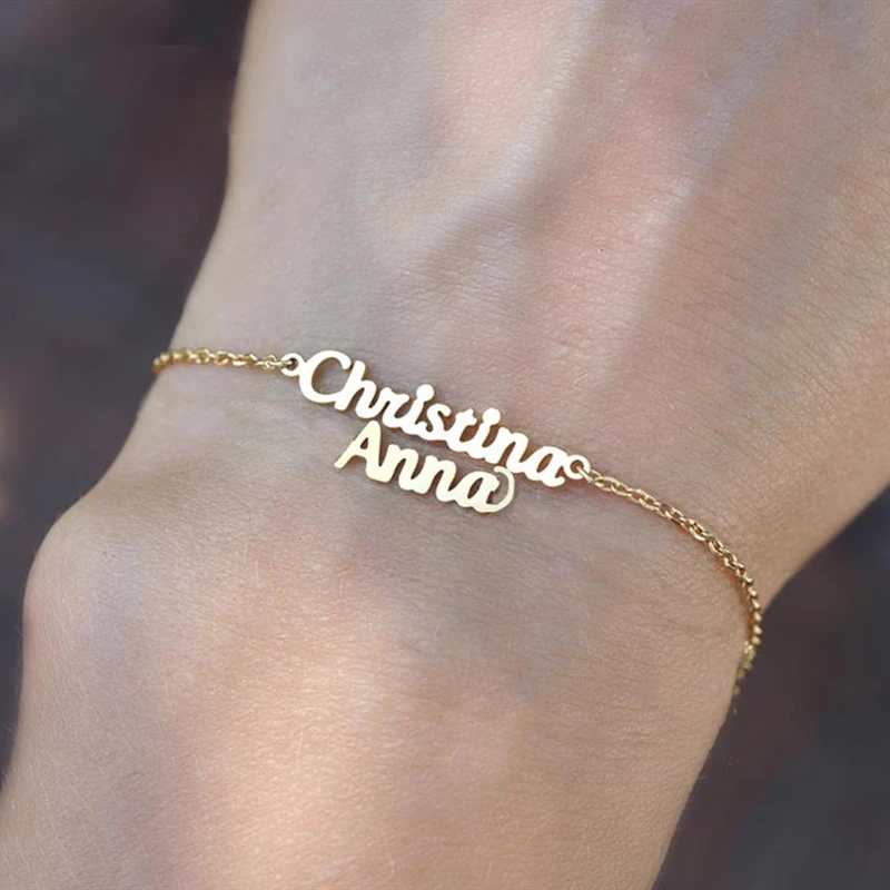 Custom Double Layered Name Bracelet 