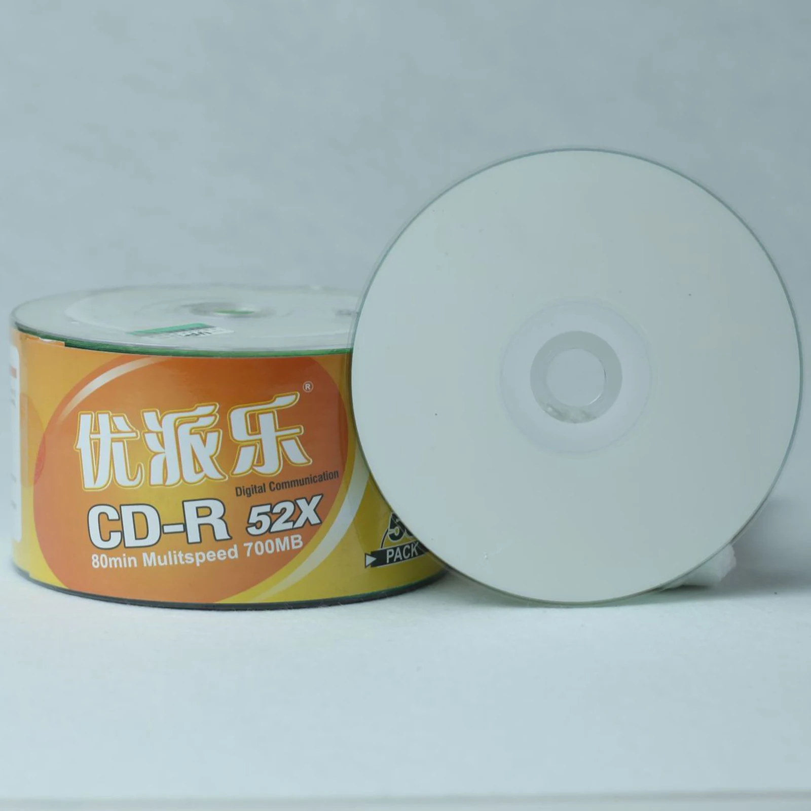 Мини 16X 700MB CD-R записываемый пустой медиа 50 шт пустые диски CD 16x серебро для печати |