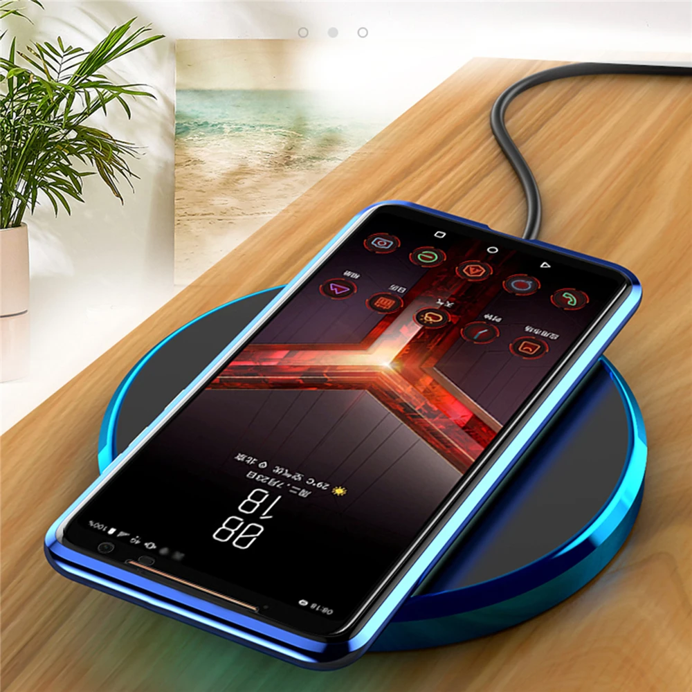 Двусторонний чехол из закаленного стекла для телефона для ASUS ROG Phone II 2/ZS660KL Прозрачный чехол для телефона с магнитным покрытием передняя и задняя крышка