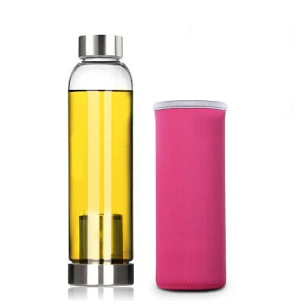 550 мл, стакан для воды фильтр экран для путешествия, портативный домашний Спорт прозрачная стеклянная бутылка офисный фруктовый сок автомобиль кафе чашка для молока воды