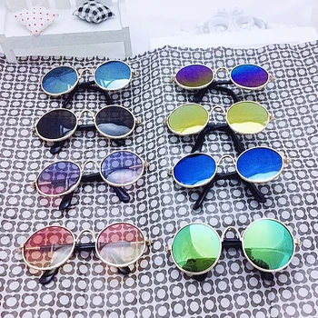 

Dog Universal Metal Frame Durable Practical Round Attractive Fashion Cat Styling Pet Glasses