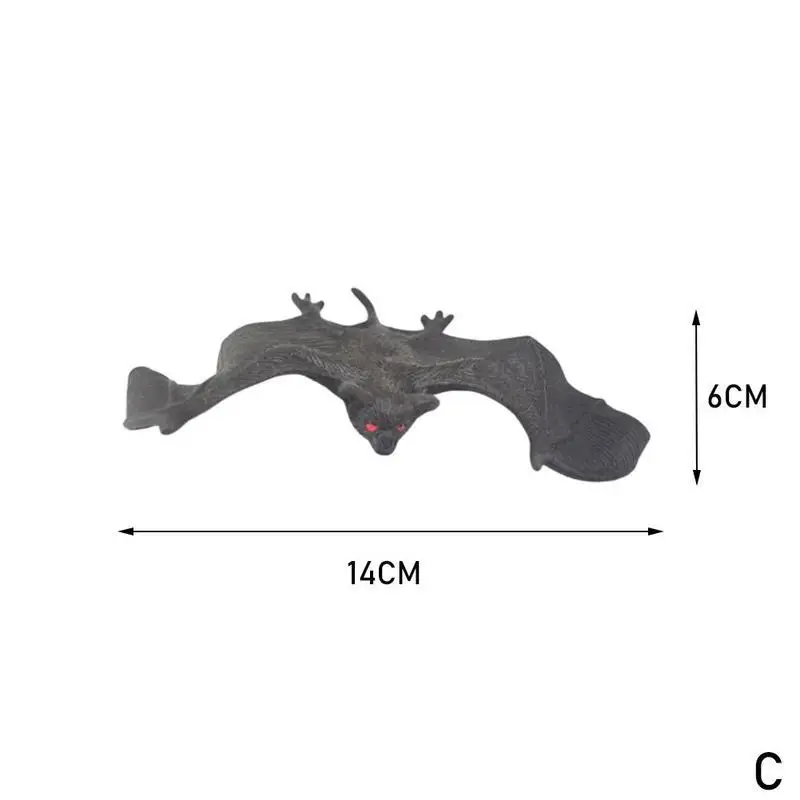 Наш теплый Хэллоуин реалистичные поддельные летучая мышь Висячие сцены реквизит трюк игрушка подвеска для спины DIY Декор для Хэллоуина, вечеринки поставки - Color: C