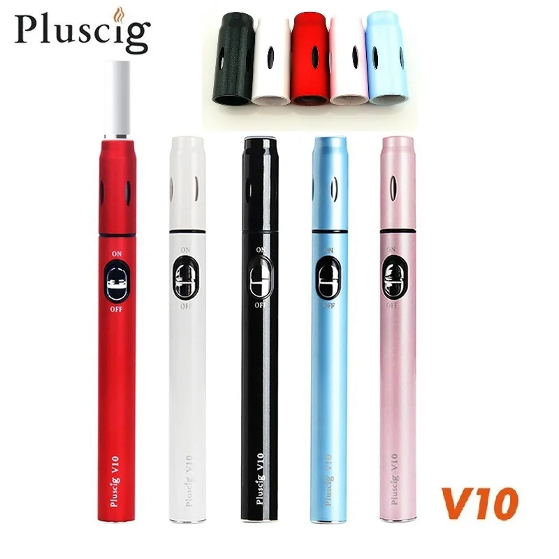 Original Smy Pluscig V10 Heating Stick Kit 900mAh dry cigarette vaporizer heat no burn compatible with 1QOS stick cartridge