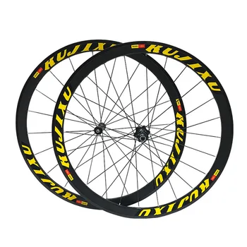 

RUJIXU 700C Road Bike Wheelset Broken Wind Sealed Bearing Wheel Set V Brake 40mm Rim Ultra Light Aluminum Alloy Bicycle Wheels