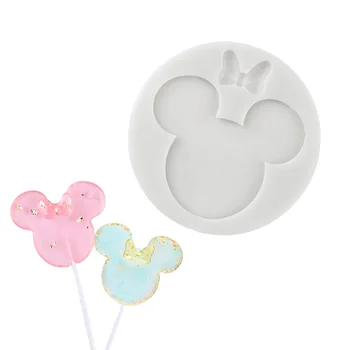 

Cartoon Mouse Silicone Mold Gummy Bear Chocolate Cake Decoration Baking Tools Lollipop Mold K663