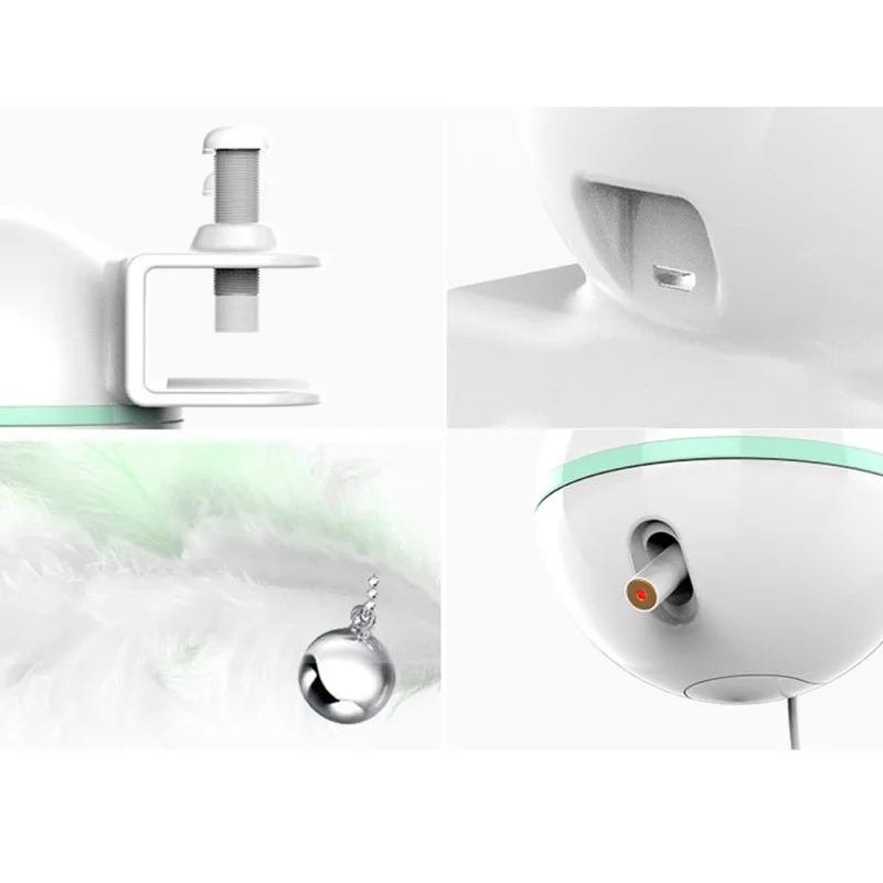 Электрический USB Дразнилка для кошки палочка перо кошка(съемный) автоматический котенок шарик-игрушка для питомцев Котик-Тизер Игрушка