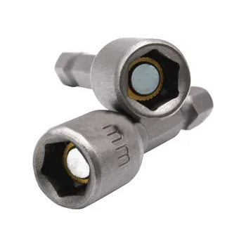 

10X/set Magnetic Nut Driver Setter 8mm 5/16 Screw Socket Adapter Hex Drill Bit