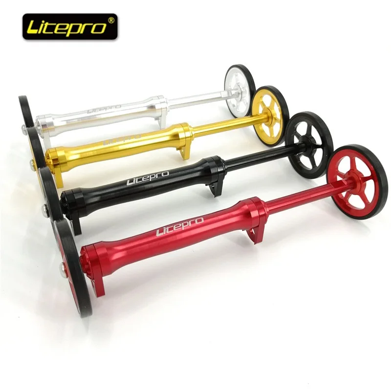 Litepro Easy Wheel E Asta Di Prolunga Per Portapacchi Posteriore Brompton Asta Telescopica Easywheel Accessori Bici Brompton