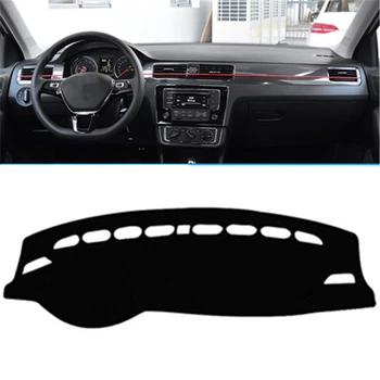 

Black Car Dashboard Cover Dash Mat For Volkswagen Santana (2004-2018) 2012 2013 2014 2015 2016 2017 Auto Sun Shade Pad Carpet