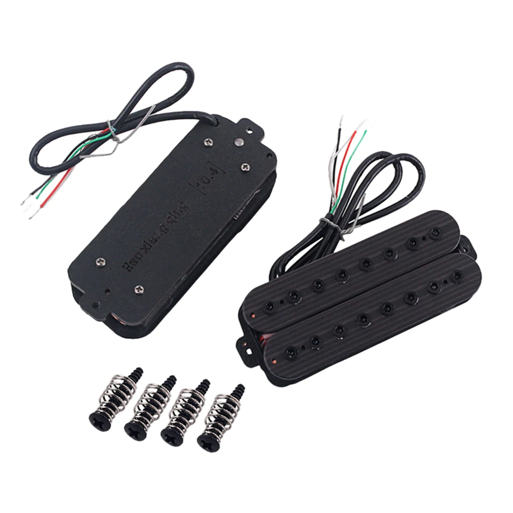 AlnicoV 8 Strings Neck Bridge Pickup  18/20K For Guitar Parts