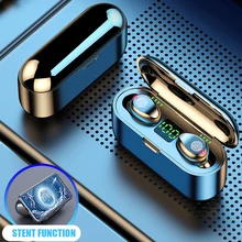 EWA Bluetooth Earphones F9 TWS Bluetooth Headphone 5 0 Touch Control Wireless Headset LED Display Earphone Gaming Auriculares