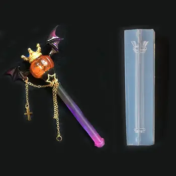 

Magic Wand Devil Horns Silicone Resin Epoxy Mold for DIY Crafts Hair Clip Mould