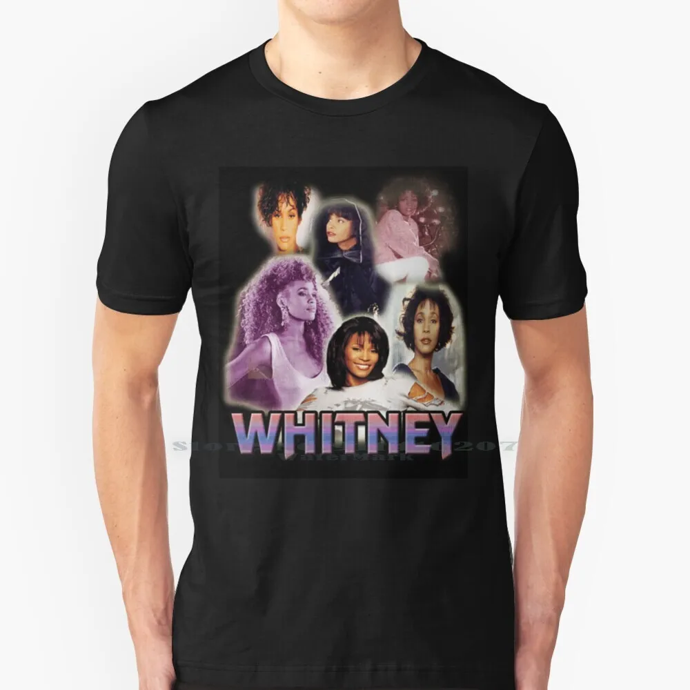 

Vintage Whitney Houston Inspired 90's Vibe T Shirt 100% Pure Cotton Vintage Bootlegdesign Whitney