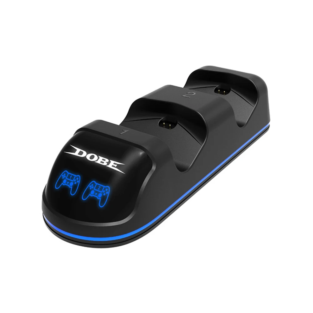 

Blue LED Indicator Dual Charge Base Wireless Handle Charger FOR PS4 PS4/SLIM/PRO Gamepads (TP4-18125)