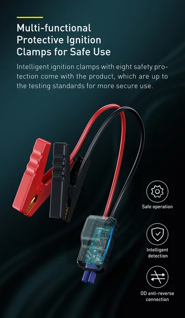 Baseus Car Jump Starter 12000mAh 1000A Portable Emergency