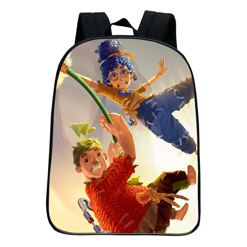 It Takes Two Backpack Children Funny Cartoon Kindergarten Rucksack Baby Boys Girls Kids Anime Knapsack Mochila Mini school bag