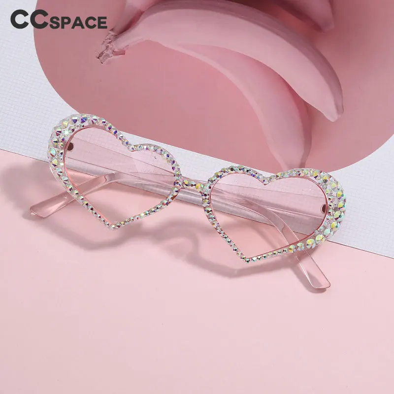 47119 Роскошные Алмазные Солнцезащитные очки в форме сердца для мужчин и женщин, модные очки UV400 в винтажном стиле