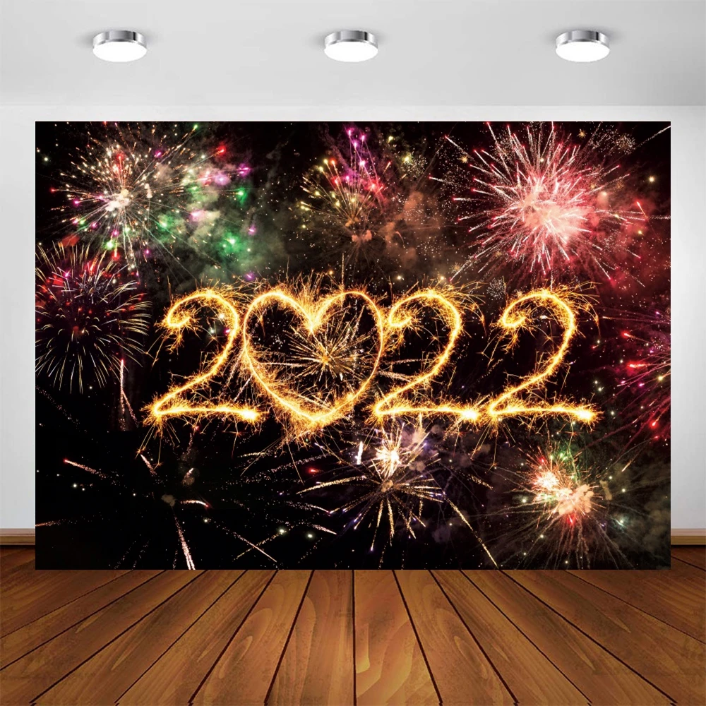 Фон Yeele для новогодвечерние Детская фотография празднование 2022 фейерверк фон