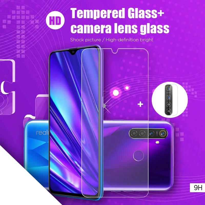 2 в 1 Защитная пленка для экрана телефона объектива камеры Realme X2 Pro XT X3 X 9H HD