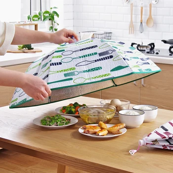 

Household Insulation Table Cover Insulation Collapsible Food Cover Meal Cover Large Table Food Cover Aluminum Foil Winter GY4582