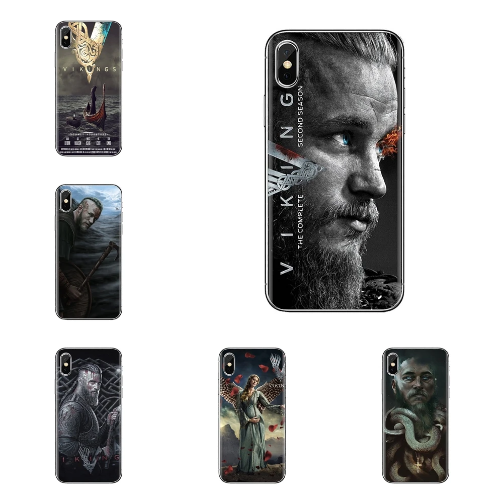 Ragnar Lothbrok Vikings для samsung Galaxy S2 S3 S4 S5 MINI S6 S7 edge S8 S9 Plus Note 2 3 4 5 8 Coque Fundas Чехол мобильного