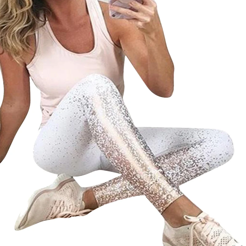 New Printed Leggings Fitness Women Pants High Waist Running