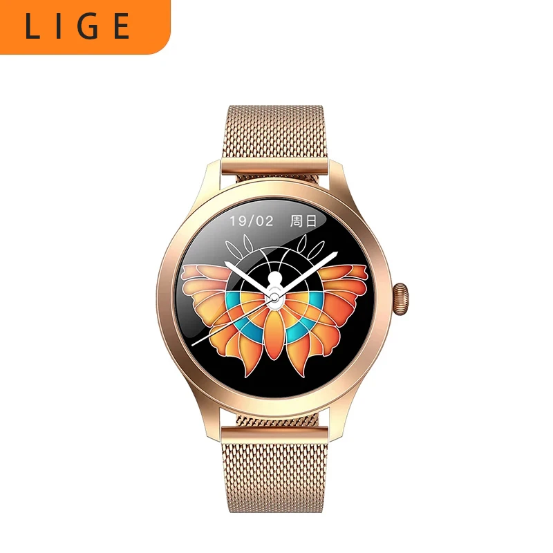 

LIGE2020 Mode Smart Uhr LuxuriÃ¶se frauen Uhren Armband Blutdruck Gesundheit Ãœberwachung Smartwatch FÃ¼r Android iOS