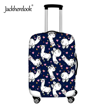 

Jackherelook Cartoon Cute Alpaca Llama Fashion Design Luggage Cover for 18-28 Inch WaterProof Dust Rain Cover Suitcase Protector