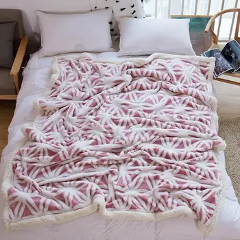 

6 Super Soft Sherpa Coral Fleece Blanket Solid Color Reversible Faux Fur Mink Throw Kids Adult Warm Blankets On The Bed