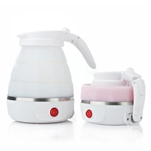 0.6L Электрический чайник Мини силиконовая Складная Компактная для путешествий водный котел Регулируемое напряжение бытовые электроприборы чайник чайник электрический электрочайник
