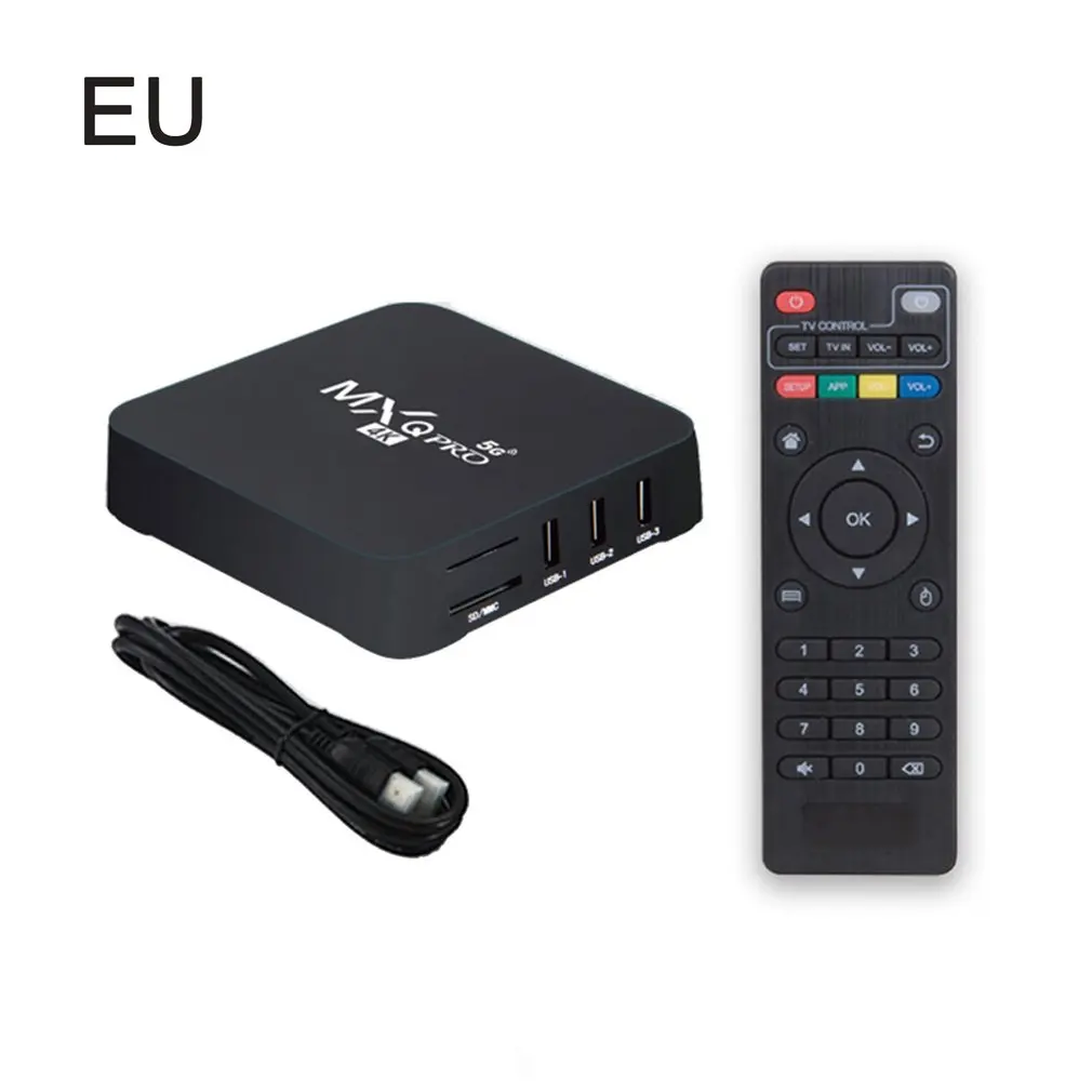 MXQPRO5G 4K RK3229-5G Интеллектуальный мультимедийный проигрыватель 1 + 8G с надежной сетью