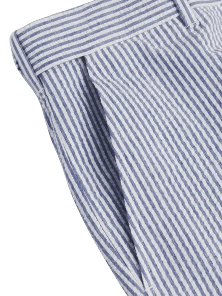 2021 Modern Casual Seersucker Pants 