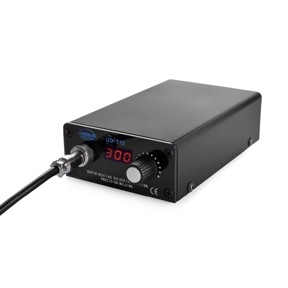 Jabe UD-T12 цифровая паяльная станция Портативный Утюг сварочная платформа обслуживание постоянная интеллектуальная Регулируемая температура