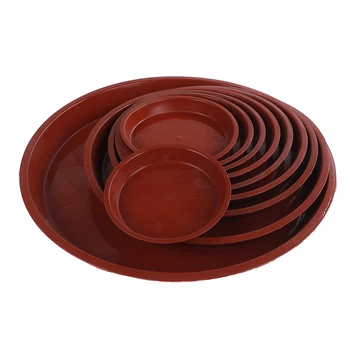 

1PC Round Shape Plastic Solid Color Garden Pot Saucer Plant Pot Drip Tray Planter Pallet Flower Pot Tray 9Sizes Garden Pot Case