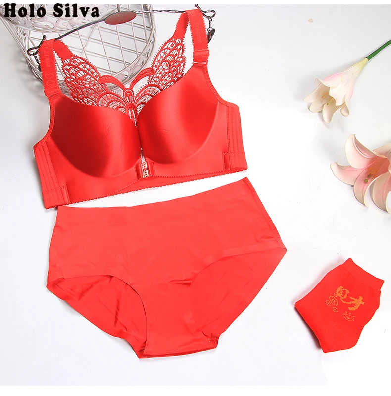

2019 Women's Fashion Sports Underwear Sets Comfortable and Breathable Sexy Lace Bra Set Push Up Wireless Underwear Set for Women