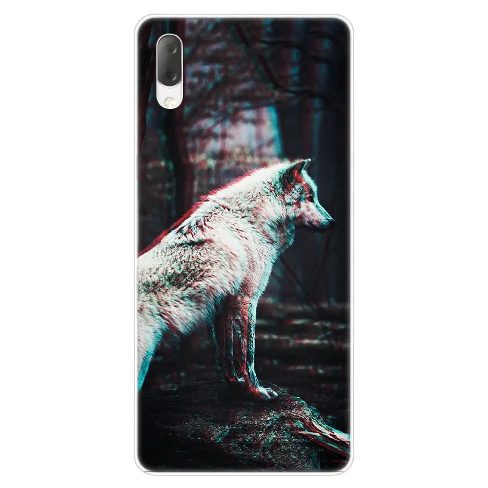 Животных "Волк" модная жесткий чехол для Sony Xperia L1 L2 L3 X XA XA1 XA2 XA3 ультра 10 плюс E5 XZ XZ1 XZ2 компактный XZ3 XZ5 2 20 крышка - Цвет: 001