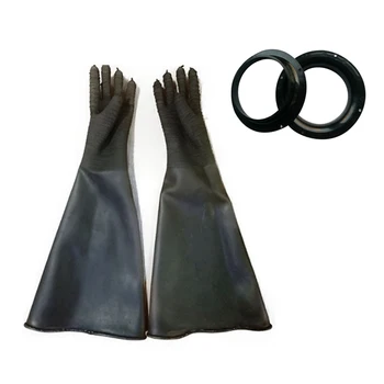 

Big Thicker Sand Blasting Gloves Safety Sandblaster Gloves Gloves Holder and Clamp for Sandblasting Cabinet