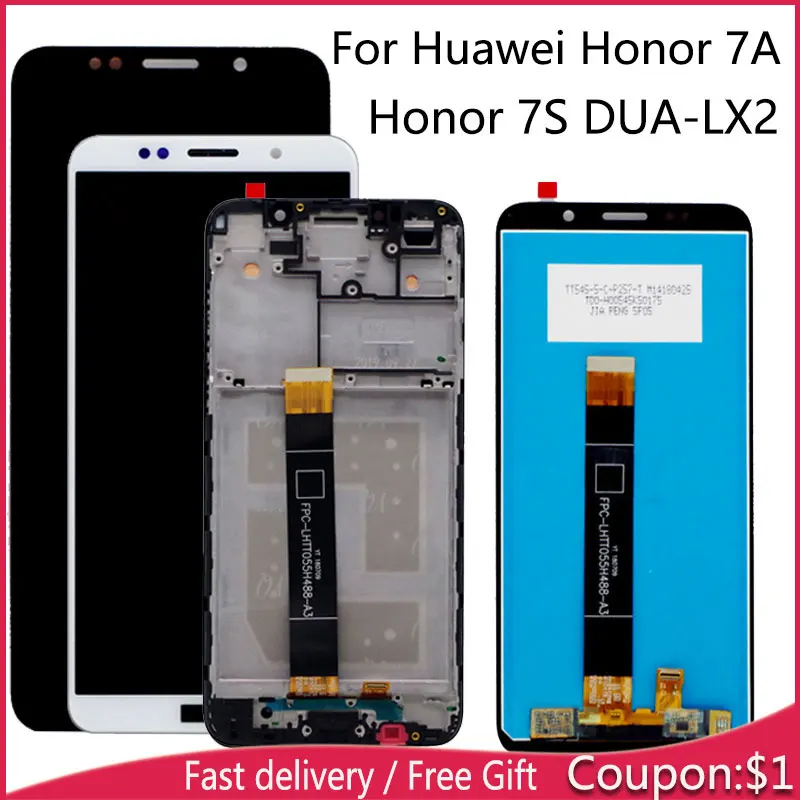 Для Huawei Honor 7A ЖК дисплей Замена дигитайзера с сенсором сенсорного экрана полная