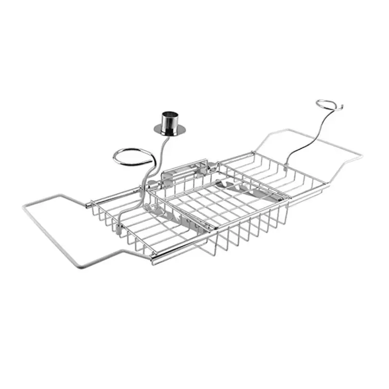 

Over Bath Tub Racks Shower Organizer Bathtub Caddy Tray with Extending Sides