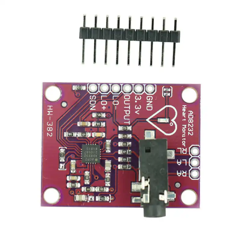 Ad32 単一のリード心拍数モニタ心電図 Developemt ボードモジュール Arduino の互換 Diy キット電子 Pcb ボードモジュール 交換部品 アクセサリー Aliexpress