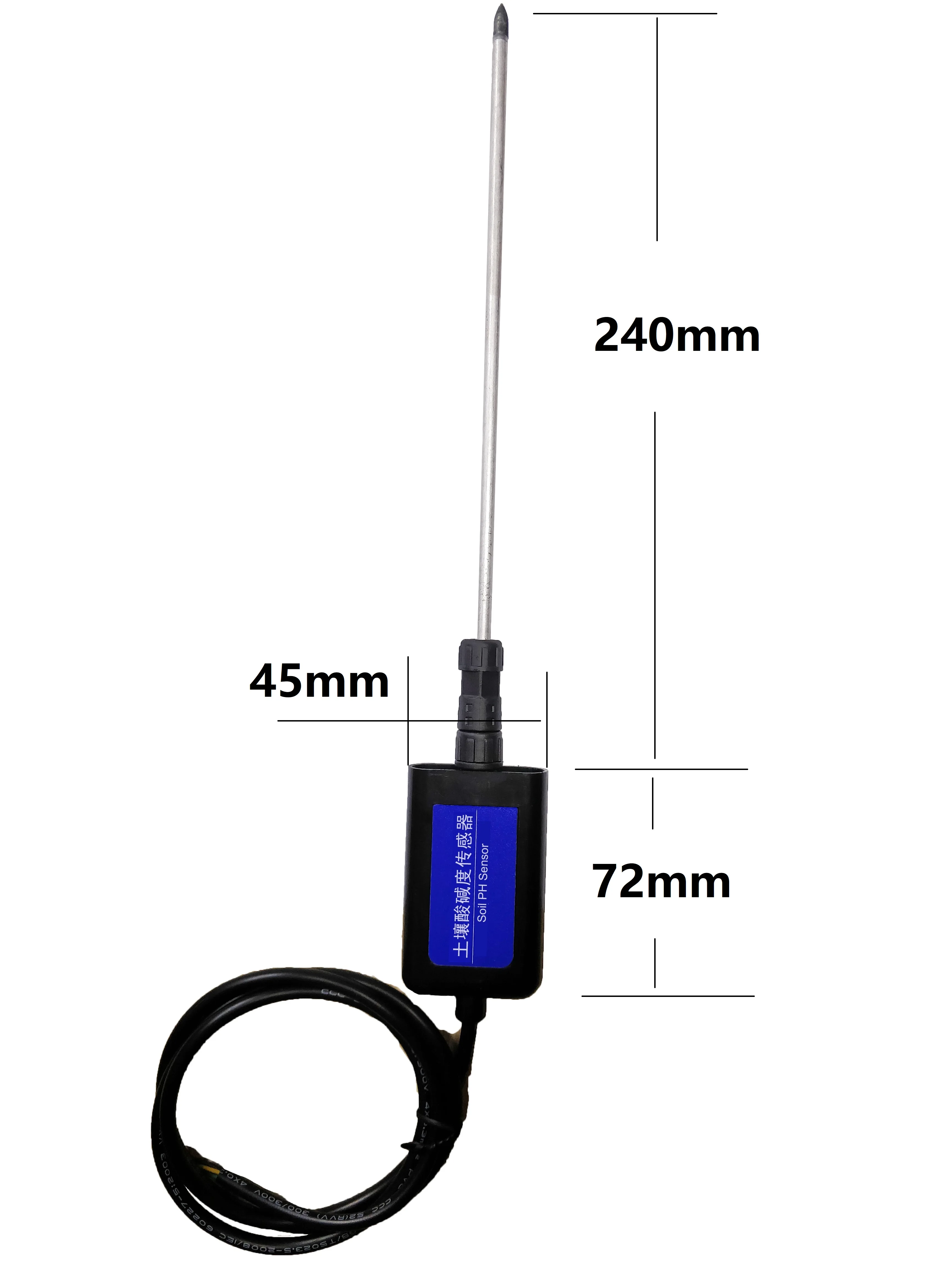 Soil PH Sensor Module Agricultural Soil PH Meter RS485 Tester